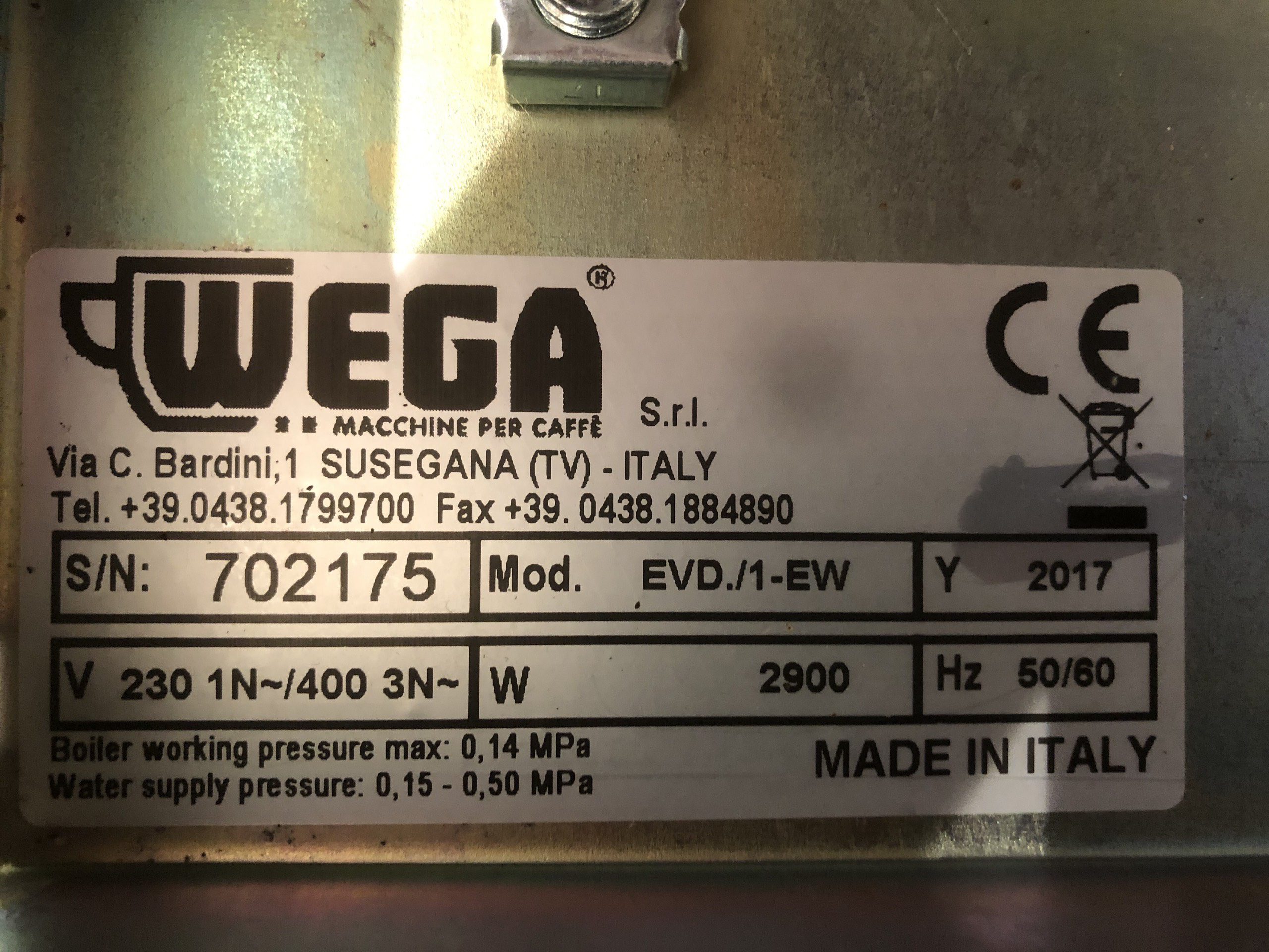 Máy pha cà phê Wega Peagaso 1 group - Secondhand - Ảnh 5